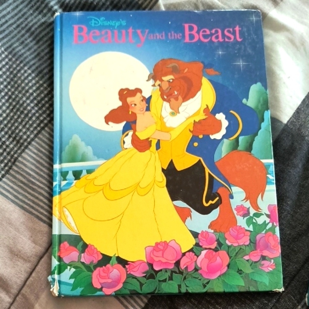 Beauty and the Beast Hardcover Book Vintage Print